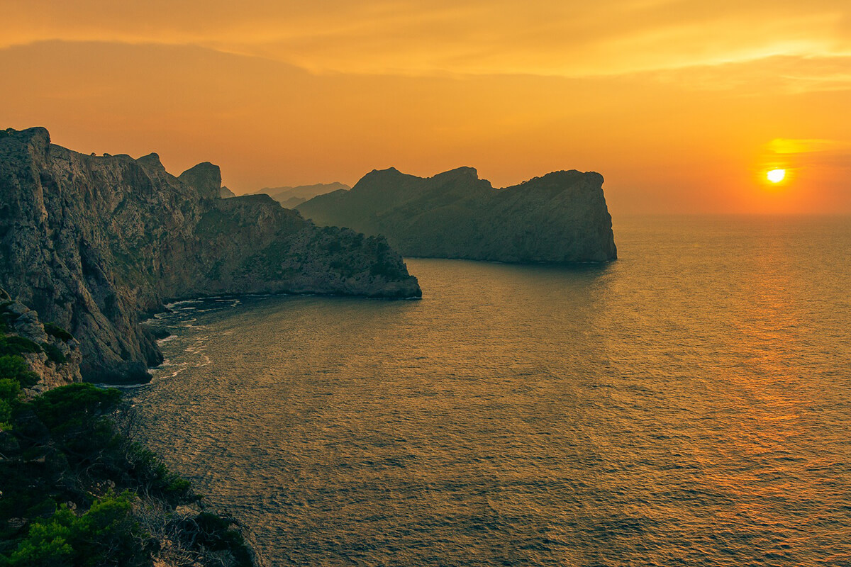 Mejores puestas de sol de Mallorca - Cabo de Formentor